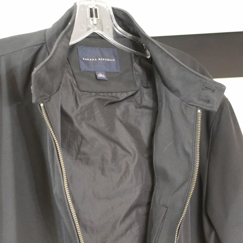 Banana‎ Republic Men’s Black Zip Jacket Size Large Spring 2011